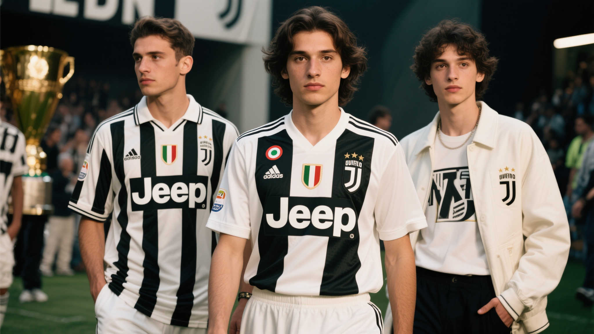 其次，让很多网友眼前一亮的是最左侧人物所穿着的那件